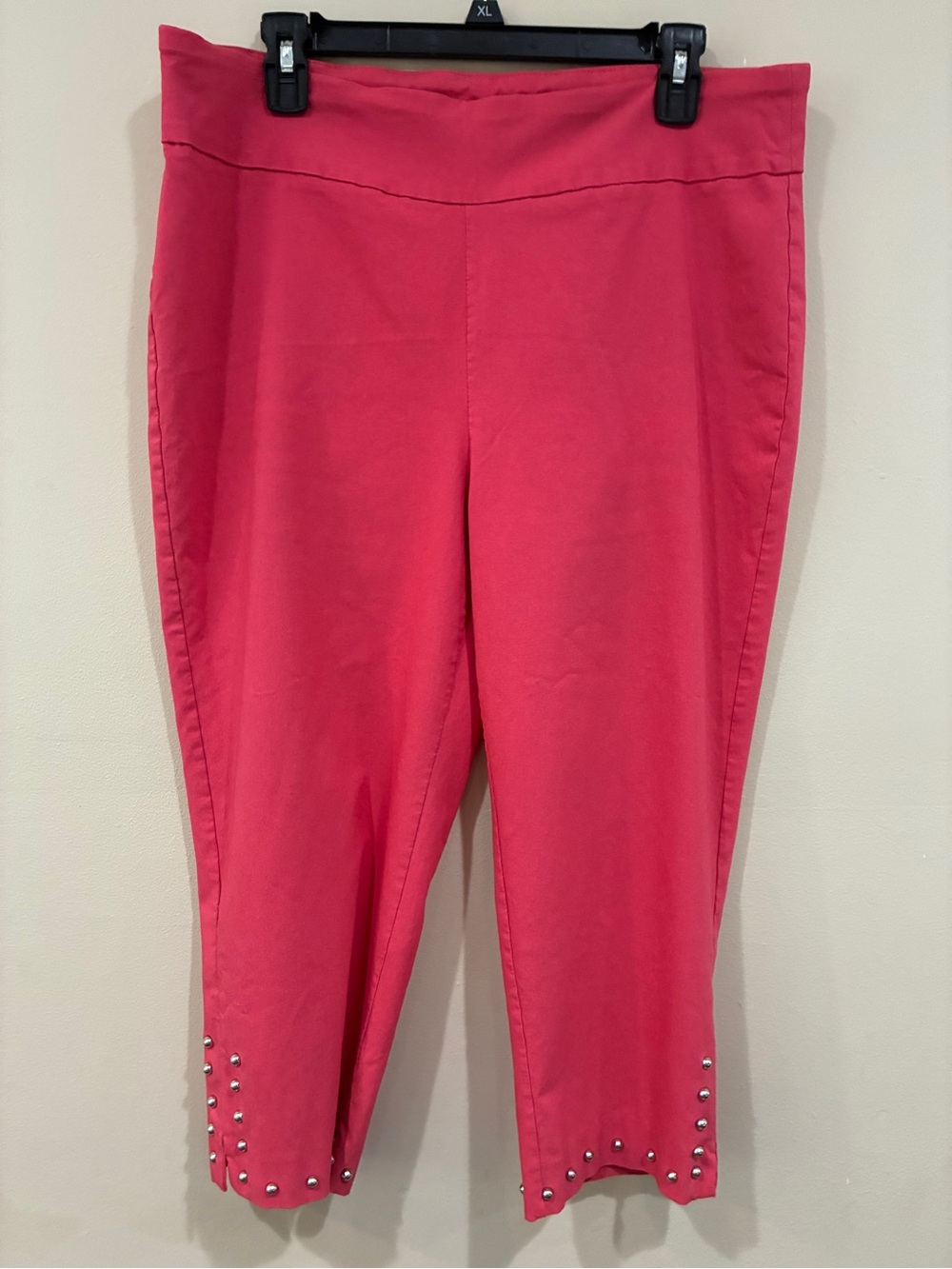 Zac & Rachel Coral Crop Pants with Studded Hem